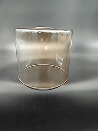 SİLİNDİR GENİŞ AVİZE CAMI.DÜZ BAL RENKTE.Çap:14.00cm-h:12.50cm.Normal ampule göre.(E.27)