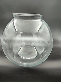 OSMANLI AVİZE CAMI.TAM ŞEFFAF RENKTE.GRİFLİ (Çap:20.00cm-Yuva çapı:10.00cm)