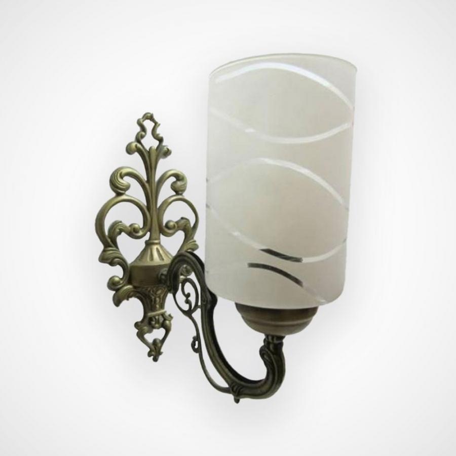 DÖKÜM APLİK - BEYAZ SUYOLU DESENLİ SİLİNDİR CAM